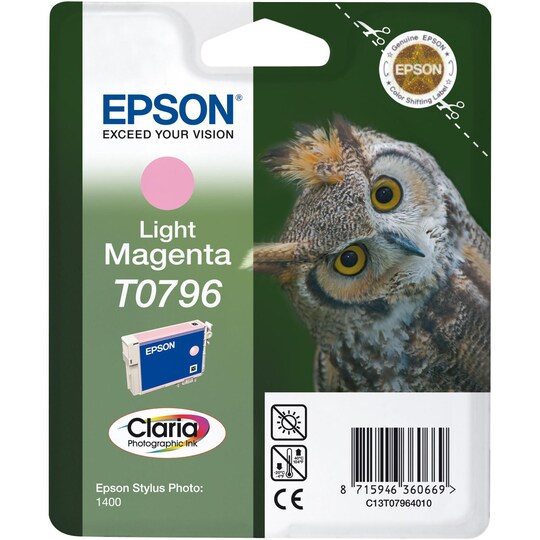 Epson blekkpatron Claria T0796 Lys Magenta