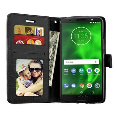 Lommebokdeksel 3-kort Motorola Moto G6 Plus (XT1926)  - brun