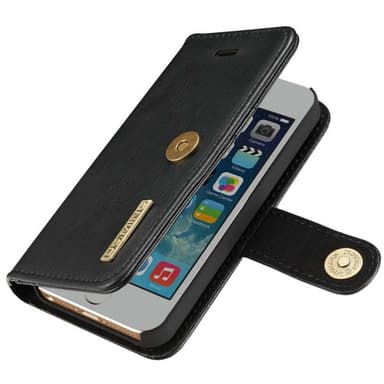 DG-Ming Lommebok 2i1 Apple iPhone 5, 5S, 5SE  - Svart