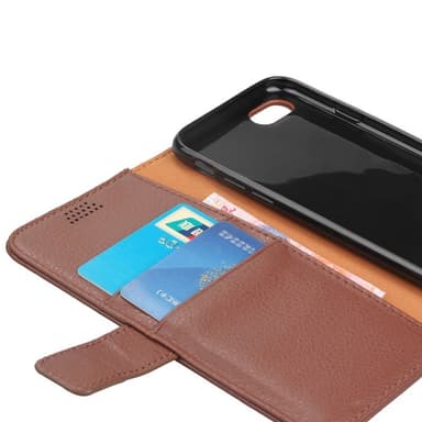 Lommebokdeksel 2-kort Apple iPhone 7/8  - brun