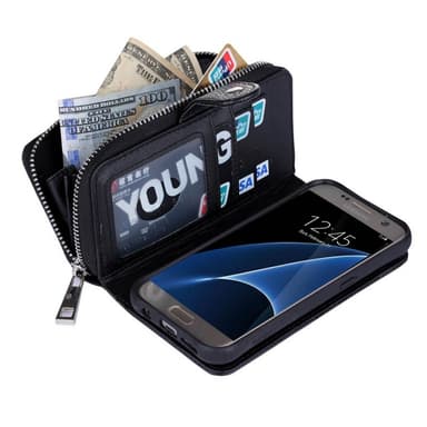 Lommeboksbag 2i1 Samsung Galaxy S7 (SM-G930F)  - lyserosa