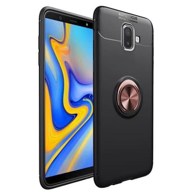 Slim Ringdeksel Samsung Galaxy J6 Plus (SM-J610F)  - Svart, rød