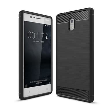 Børstet silikondeksel Nokia 3 (TA-1032)  - Blå