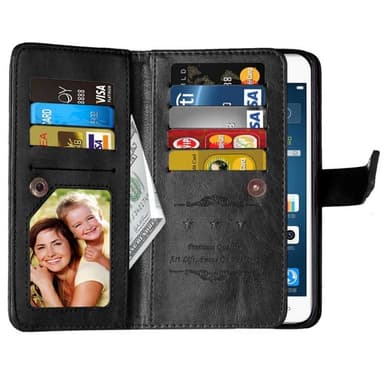 Dobbeltflip Flexi 9-kort Huawei Y6 II (CAM-L21)  - brun