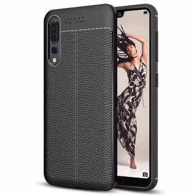 Lærmønstret silikondeksel Huawei P20 Pro (CLT-L29)  - RØD