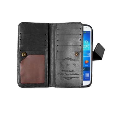 Dobbeltflip Flexi 9-kort Samsung Galaxy S4 Mini ( GT -i9190)  - Svart
