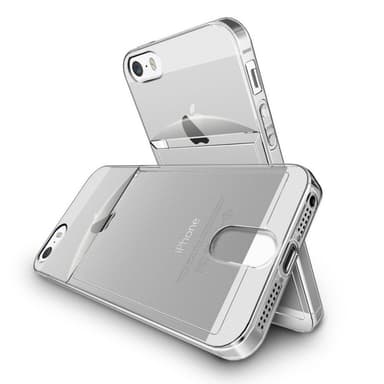 Silikondeksel med kort Apple iPhone 5, 5S, 5SE  - Gul