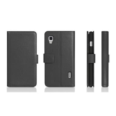 Lommebokdeksel 2-kort LG Optimus L5 II (E460)  - Svart
