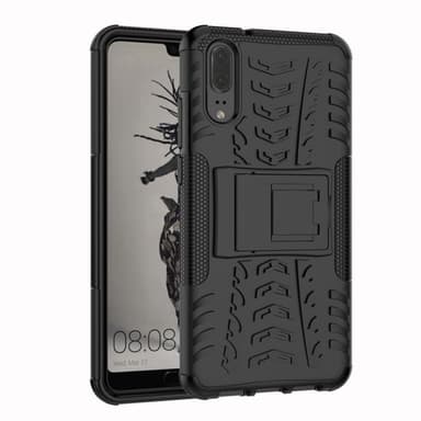 Støtsikkert deksel med stativ Huawei P20 (EML-L29)  - RØD