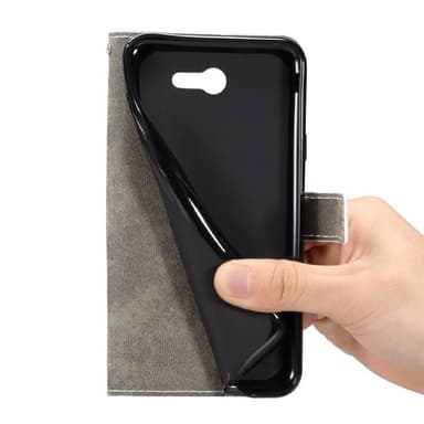 Lommebokdeksel 3-kort Samsung Galaxy Xcover 4 / 4s  - Hvit