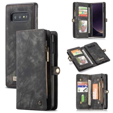 11-kort Samsung Galaxy S10E (SM-G970F) med flere lommebøker - Sort /