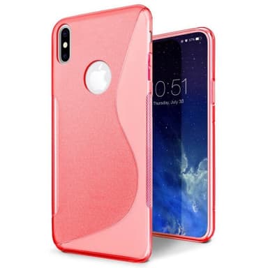S Line silikondeksel Apple iPhone X / Xs  - Rosa