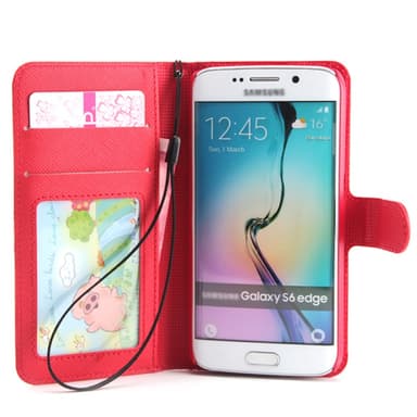 Magnetisk lommebokdeksel Samsung Galaxy S6 Edge (SM-G925F)  - Lyse bl�