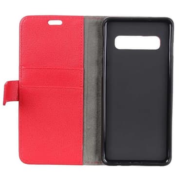 Lommebokdeksel 2-kort Samsung Galaxy S10 (SM-G973F)  - RØD