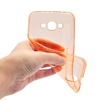 Silikondeksel med kort  Samsung Galaxy J7 2016 (SM-J710F)  - oransje