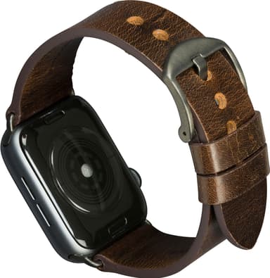 dbramante1928 Bornholm Apple Watch 42/44 mm skinnreim(brun/stellargrå)