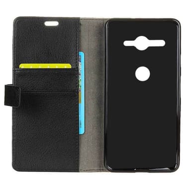 Lommebokdeksel 2-kort Sony Xperia XZ2 Compact (H8324)  - brun