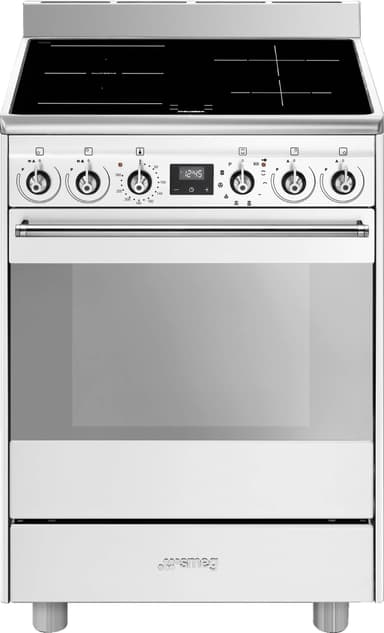 Smeg Classic 60 cm induksjonskomfyr SPSK60IB9 (hvit)