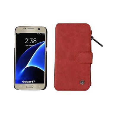 Multi Lommebok 14-kort Samsung Galaxy S7 (SM-G930F)  - brun