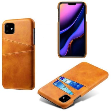 Retrodeksel med kort Apple iPhone 11 (6.1")  - Mørkegrå