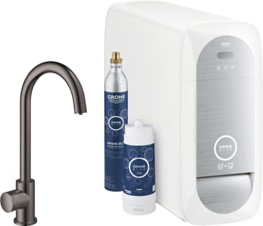 Grohe Blue Home Mono C startsett til blandebatteri (hard graphite)