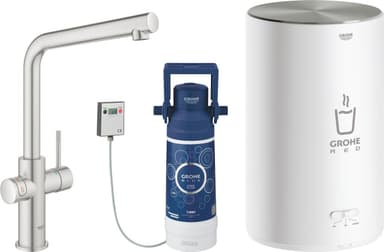 Grohe Red II Duo L blandebatteri med kokefunksjon (brushed chrome)