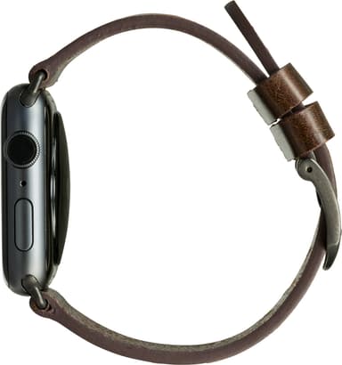dbramante1928 Bornholm Apple Watch 42/44 mm skinnreim(brun/stellargrå)