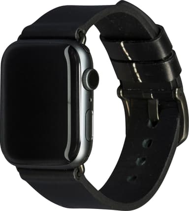 dbramante1928 Bornholm Apple Watch 42-45 mm skinnreim(sort/stellargrå)