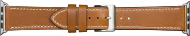 dbramante1928 Copenhagen Apple Watch 42/44 mm skinnreim (brun/sølv)