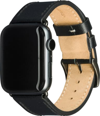 dbramante1928 CPH Apple Watch 42-45 mm skinnreim (sort/stellargrå)