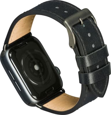 dbramante1928 CPH Apple Watch 42-45 mm skinnreim (sort/stellargrå)