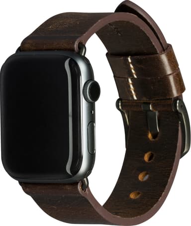 dbramante1928 Bornholm Apple Watch 42/44 mm skinnreim(brun/stellargrå)