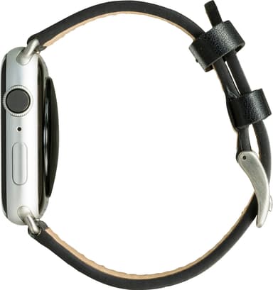 dbramante1928 Copenhagen Apple Watch 42-45 mm skinnreim (sort/sølv)