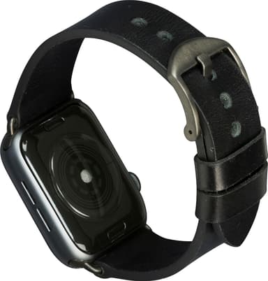 dbramante1928 Bornholm Apple Watch 42-45 mm skinnreim(sort/stellargrå)