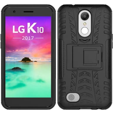 Støtsikkert deksel med stativ LG K10 2017 (M250)  - lilla