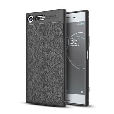 Lærmønstret silikondeksel Sony Xperia XZ Premium (G8141)  - Blå