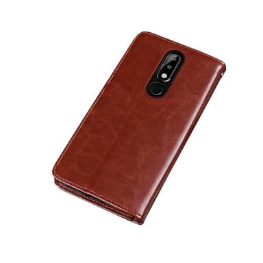 Lommebokdeksel 3-kort Nokia 5.1 Plus (TA-1109)  - Gul