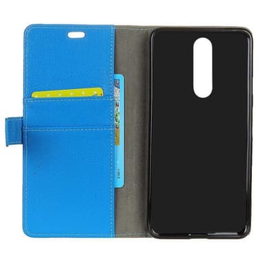 Lommebokdeksel 2-kort Nokia 5.1 Plus (TA-1109)  - Hvit