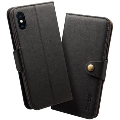 Denior lommebok lær 3-kort Apple iPhone XS Max (6.5")  - brun