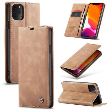 CaseMe Smart Magnet Flipdeksel Apple iPhone 11 Pro Max (6.5")  - brun