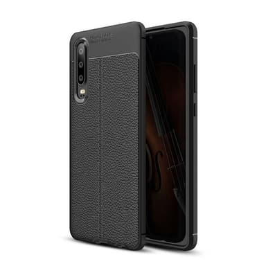 Lærmønstret silikondeksel Huawei P30 Lite (MAR-LX1)  - Blå