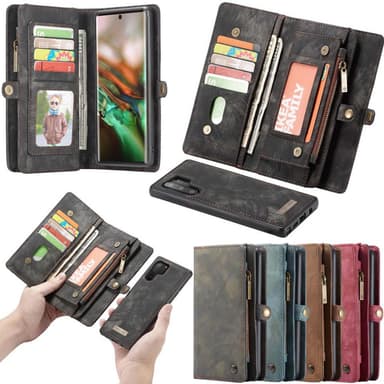 Multi lommebok 11-kort Samsung Galaxy Note 10 Plus (SM-N975F) - brun