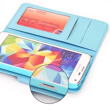 Magnetisk lommebokdeksel Samsung Galaxy S5 (SM-G900F)  - lilla