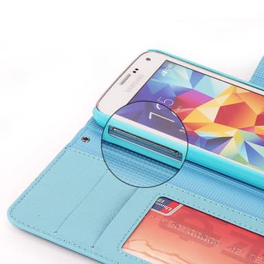Magnetisk lommebokdeksel Samsung Galaxy S5 (SM-G900F)  - lilla
