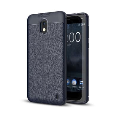 Lærmønstret silikondeksel Nokia 2 (TA-1035)  - RØD