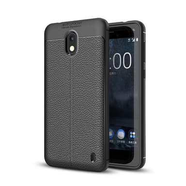 Lærmønstret silikondeksel Nokia 2 (TA-1035)  - RØD