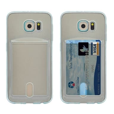 Silikondeksel med kort  Samsung Galaxy S6 Edge Plus (SM-G928F)  - Gul