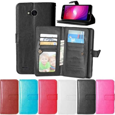 Dobbeltflip Flexi 9-kort LG X Power 2 (M320)  - brun