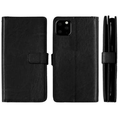 Dobbeltflip Flexi 9-kort Apple iPhone 11 Pro Max (6.5")  - Svart