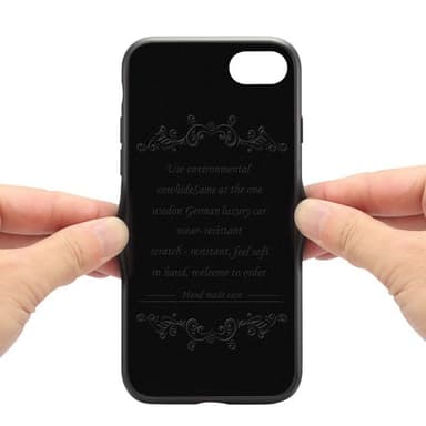 Denior lærdeksel med kort Apple iPhone 7/8 (4.7")  - brun